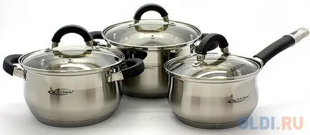Набор кастрюль катунь кт08-a, фотография 1