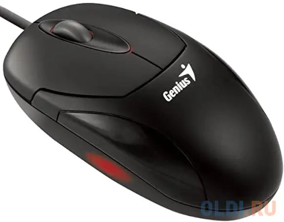 Мышь проводная genius - чёрный usb, фотография 1