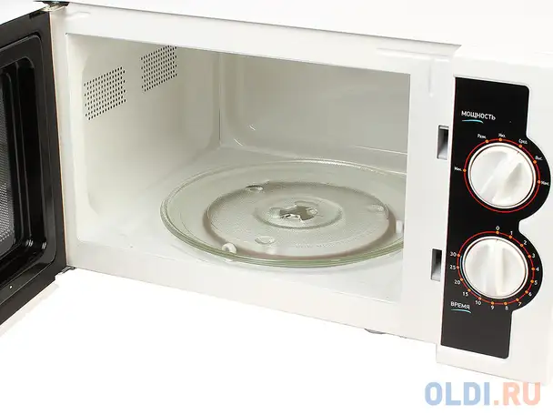 Микроволновая печь bbk 23mws-928m/w/ru, соло, 23л, мех. управление, 900вт, белый/черный, фотография 1