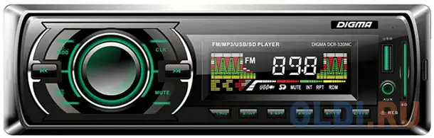 Автомагнитола digma dcr-320mc 1din 4x45вт, фотография 1