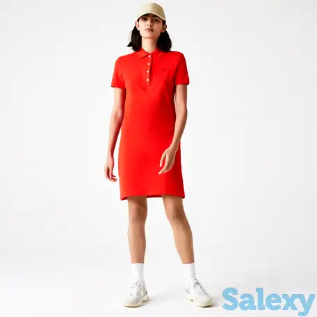 Женское платье-поло lacoste из особого хлопка piqu? slim fit, фотография 1