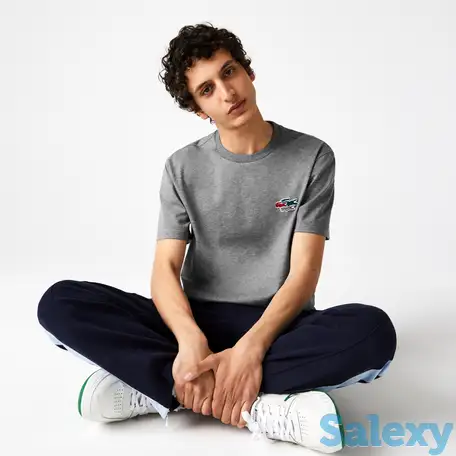 Мужская футболка lacoste из органического хлопка с круглым вырезом, фотография 1