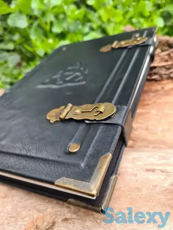 Гримуар из кожи на заказ, кожаная книга желаний, блокнот ручной работы, фотография 8