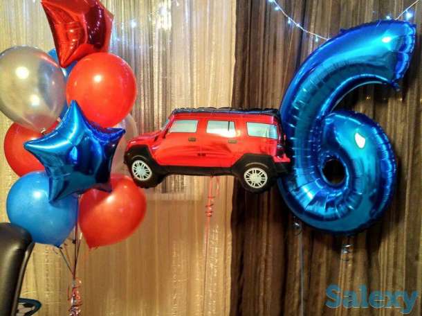Оформление шарами, гелиевые шары, фигуры, фотография 6