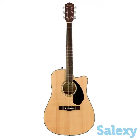 Электро-акустическая гитара fender cd-60sce natural, фотография 1