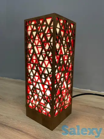 Красный Интерьерный светильник - ночник, фотография 1