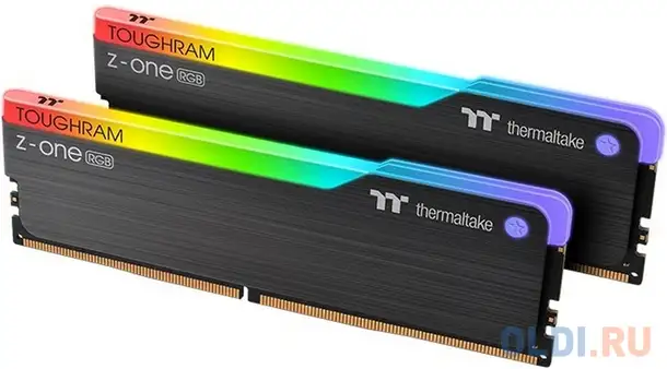 16gb thermaltake ddr4 4000 dimm toughram z-one rgb black gaming memory, фотография 1