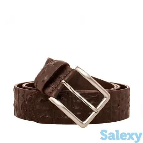 Ремень мужской bow brown caiman, фотография 2