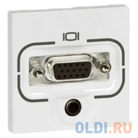 Розетка legrand mosaic hd15 + jack 3,5 78774, фотография 1