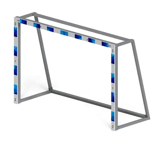 Ворота мини футбольные (синие) (с креплением сетки) - со 2.60.04-03, фотография 1