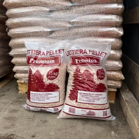 Белая Пеллета топливные гранулы премиум, фотография 4