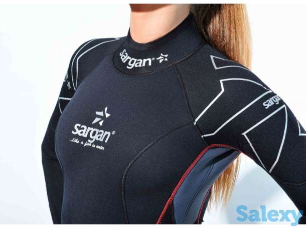 Гидрокостюм sargan nero long жен. монокостюм 3 мм красная строчка, фотография 10