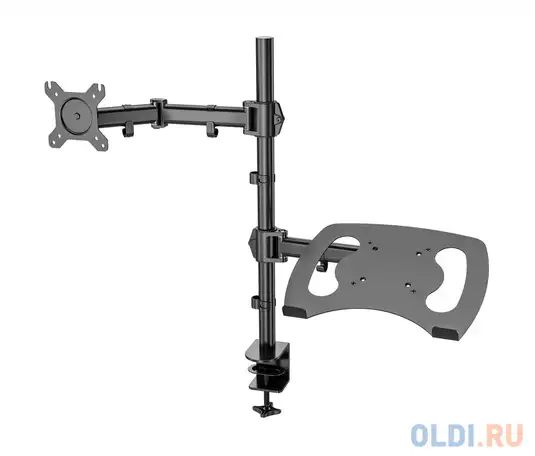 Кронштейн для монитора/ноутбука cactus cs-vm-lh07-bk черный 13