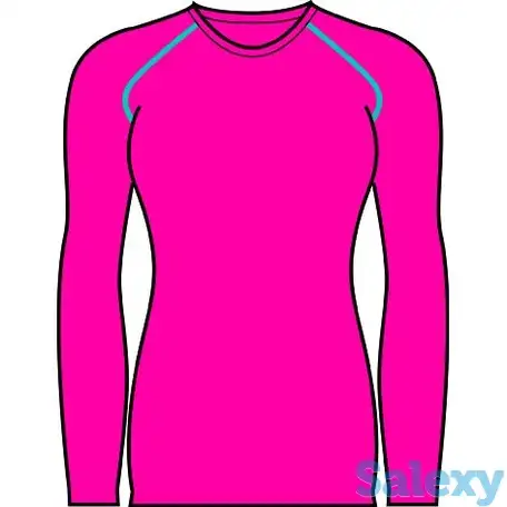 Термокофта mico women long sleeve round neck magenta, фотография 1