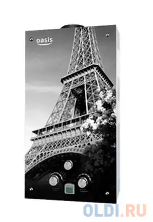 Водонагреватель gas 10l/min glass 20 eg oasis, фотография 1