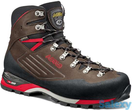 Треккинговые ботинки asolo superior gv dark brown/red, фотография 1