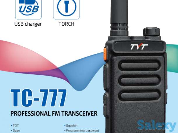 Продам Носимая UHF рация/радиостанция, 2W, MicroUSB, TYT TC-777, фотография 1