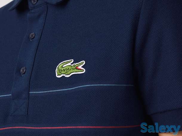 Мужское поло lacoste regular fit из текстурированного хлопка, фотография 4