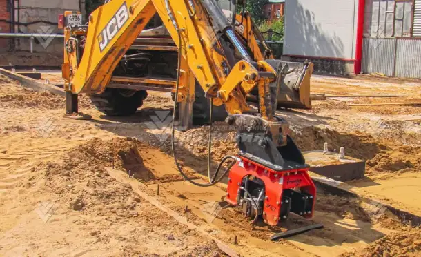 Вибротрамбовка виброплита для экскаватора-погрузчика Impulse V30, фотография 3