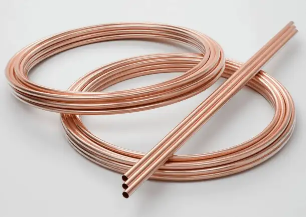 Медная труба Диаметр: 8; 10; 12... мм, Стенка: 1; 1,5; 2... мм, Марка: М2; М1м; М2т..., фотография 1