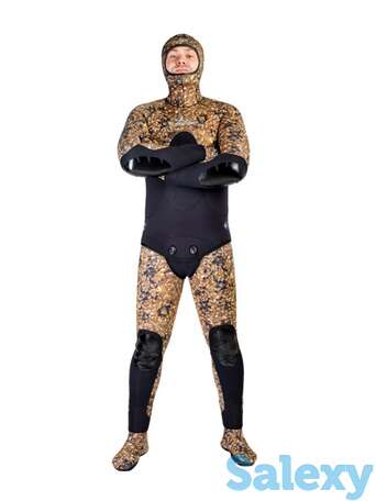 Гидрокостюм scorpena c3 - 3 мм brown camo, фотография 1