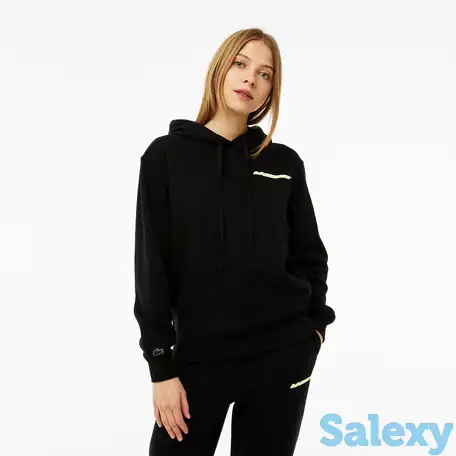 Женская худи lacoste loose fit с контрастным логотипом, фотография 1