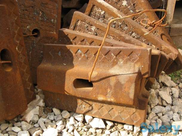 Бронеплиты конусно-волнистые, гребенчатые, рифленые для мельниц 2х10,5, 2,6х13, 3,2х15, 4,0х13,5, фотография 1