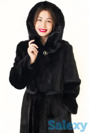 Норковая Шуба новая, с капюшоном и без капюшона, размер, фотография 1