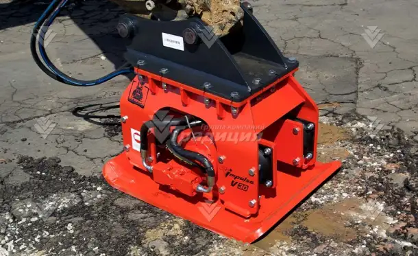 Вибротрамбовка виброплита для экскаватора-погрузчика Impulse V30, фотография 2