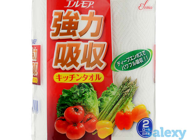 Бумажные полотенца Ellemoi Kami Shodji Kitchen Towel (2 рулона по 50 отрезков), фотография 1