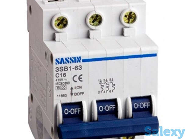 Автоматический выключатель 3P 20A 3SB1-63 SASSIN, 4 шт, фотография 1