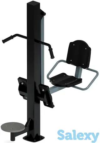 Жим ногами+твистер (серый) - уличный тренажер - ст 022-13, фотография 1