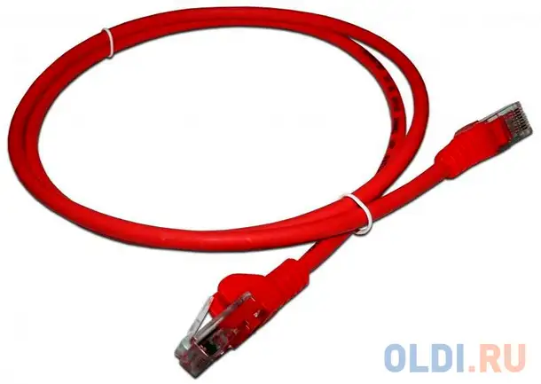 Кабель патч-корд lanmaster lan-pc45/u5e-5.0-rd вилка rj-45-вилка rj-45 кат.5е 5м красный lszh, фотография 1