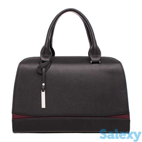 Женская кожаная сумка emra black, фотография 2