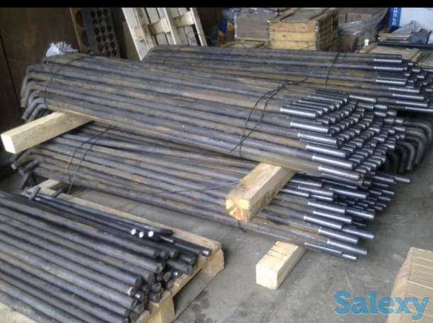 С загибом болты анкерные фундаментные М42*1800 ГОСТ24379.1-2012 Тип 1.1, фотография 1