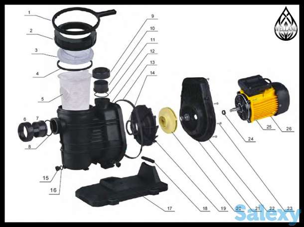 Запасные части для Насосов Glong в бассейне, фотография 1