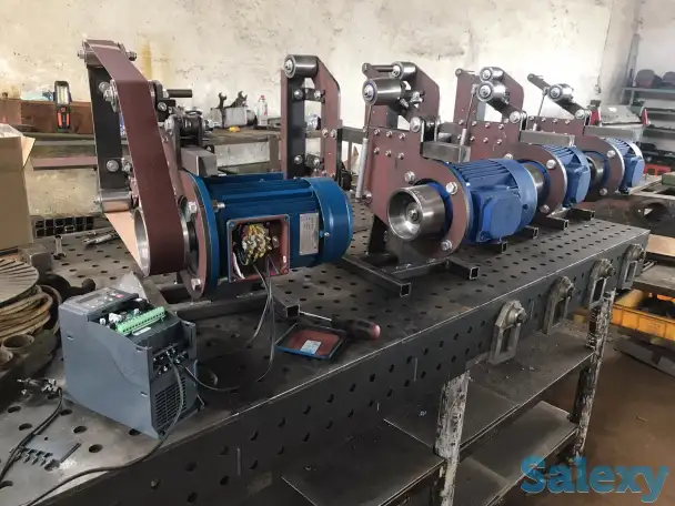 Гриндер ленточно-шлифовальный с частотным преобразователем 1.5 кВт, фотография 7