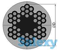 Трос оцинкованный стальной DIN 3055, фотография 2