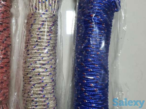 Веревка хозяйственная качественная 20м синяя, фотография 3