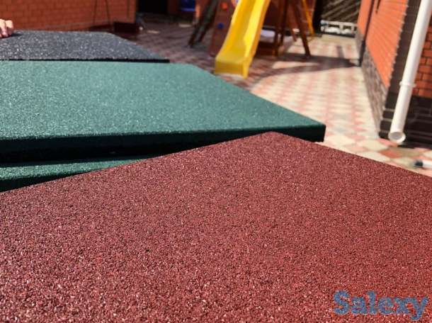 Рулонные резиновые покрытия, резиновая крошка, резиновая плитка, фотография 9