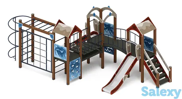 Городок (алтай) - дик 2.01.3.02-04 - игровой комплекс h=1200, фотография 1