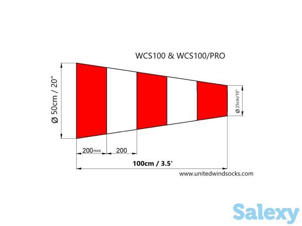 Ветроуказатель ВКС100/PRO: Сменный ветровой конус износостойкий размером 50*100см по ГОСТ, фотография 2