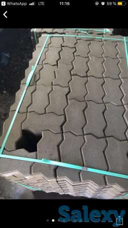 Брусчатка(тротуарная плитка), поребрик, вибропрессованная, газоблок, фотография 5