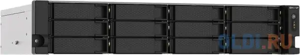 Сетевое хранилище nas qnap ts-1273au-rp-8g 12-bay стоечный ryzen v1500b, фотография 1