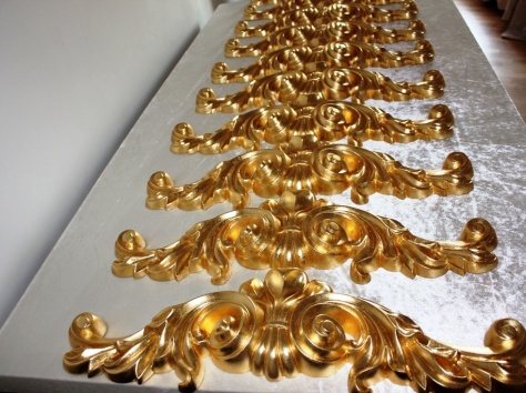  Золочение  серебрение   позолота в  интерьере  Сусальное золото поталь                      , фотография 12