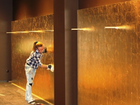  Золочение  серебрение   позолота в  интерьере  Сусальное золото поталь                      , фотография 15