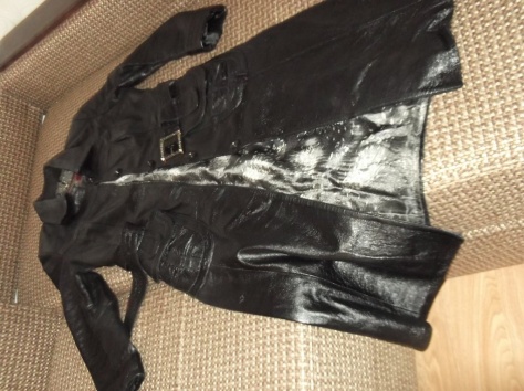 Продам кожаный плащ, фотография 1