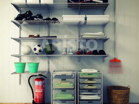 Гардеробные сетчатые системы, фотография 6