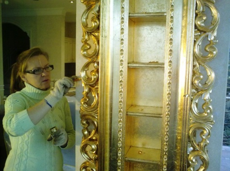  Золочение  серебрение   позолота в  интерьере  Сусальное золото поталь                      , фотография 19