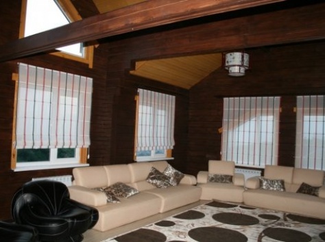 Деревянный дом, Дом из бруса, дом из Финляндии, баня из клееного бруса и оцилиндрованного бревна., фотография 2